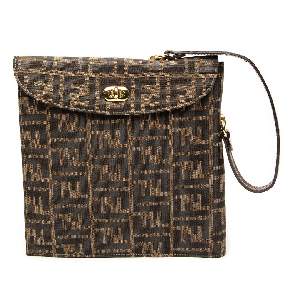 Pre-Loved Fendi Zucca Canvas Handbag